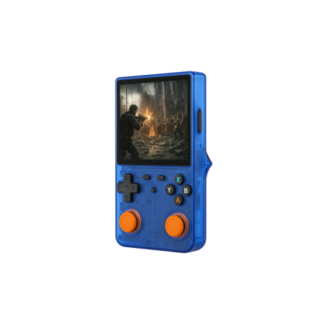 Mini Console de Jeu Vidéo Portable R36 ULTRA Écran 4" 64 Go - Bleu - G
