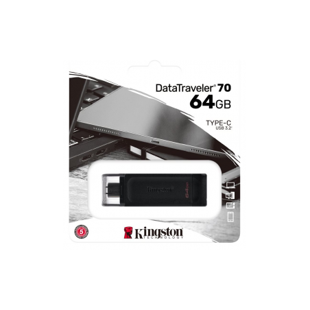 Clé USB Kingston DataTraveler USB-C (Type-C) 64 Go - Mémoires Ref G064