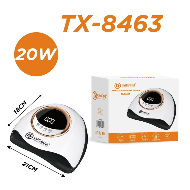 Lampe UV/LED pour Gel à Ongles 20 W CIAOBOSI TX-8463 · Smarty Paris