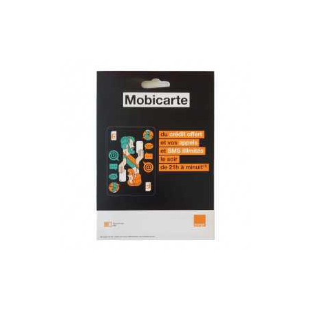 Orange Mobicarte Zen Carte SIM prépayée avec 40 Go d'Internet sans abo