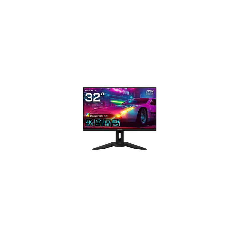 Écran Gaming GIGABYTE M32U M32U-EU 32" UHD - 3840 x 2160 / 144 Hz - Noir - Occasion avec Chargeur Câble