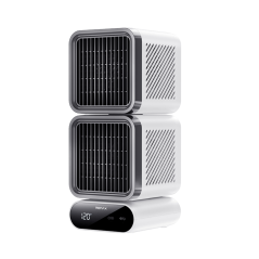 Ventilateur oscillant à double turbocompresseur à affichage numérique REMAX RS-ZF12 - Blanc · Smarty Paris · Smarty Paris