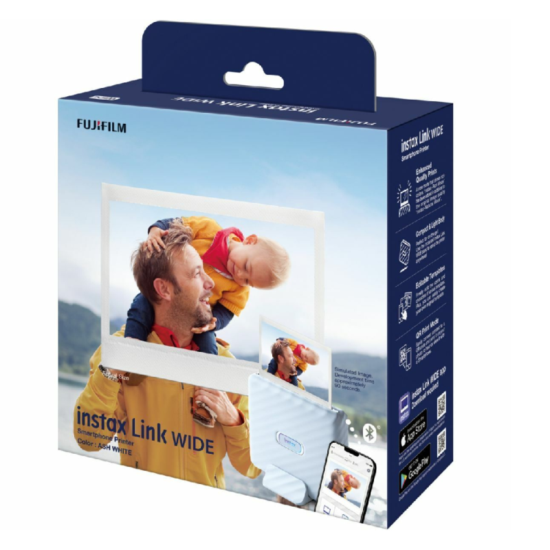 Imprimante Photo Portable FUJIFILM Instax Link Wide White · Smarty Paris