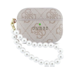 Coque de Protection pour AirPods Pro 3 PU Pearl Strap Classic Logo GUE