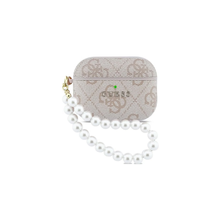 Coque de Protection pour AirPods Pro 3 PU Pearl Strap Classic Logo GUE