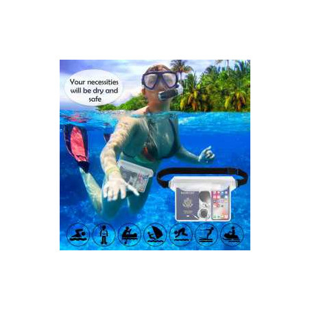 Grande Pochette Etanche pour Téléphone Portable Transparent - Audio Re