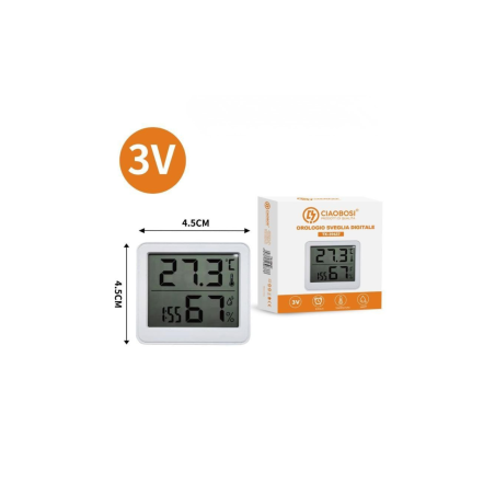 Thermo-hygromètre numérique température et humidité intérieure CIAOBOS