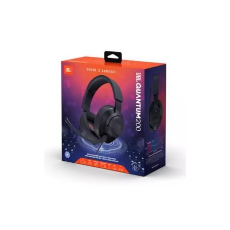Casque Gaming JBL Quantum 200 - JBLQUANTUM200BLK - Noir - Audio Ref G1