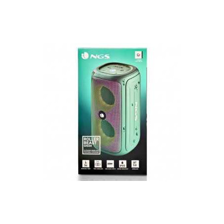 Enceinte Bluetooth NGS Roller Beast IPX5 32W - Vert - Audio Ref G1543