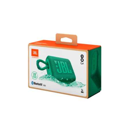Enceinte Bluetooth Portable JBL Go 3 Eco Vert IP67 5H - JBLGO3ECOGRN -