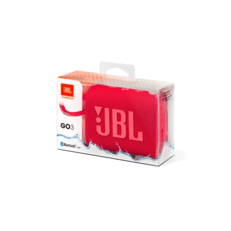 Enceinte Bluetooth Portable JBL Go 3 IP67 5H - JBLGO3RED - Rouge - Aud