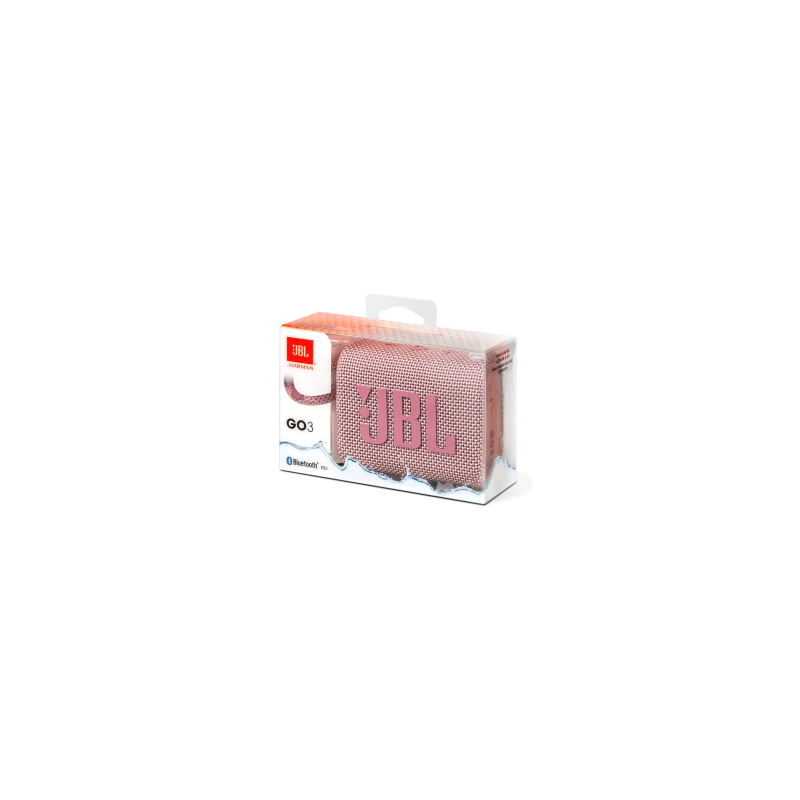 Enceinte Bluetooth Portable JBL Go 3 Rose IP67 5H - JBLGO3PINK