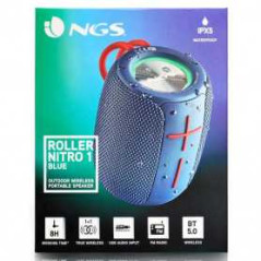 Enceinte NGS Roller Nitro 1 IPX5 10W - Bleu - Audio Ref G1547 | Smarty