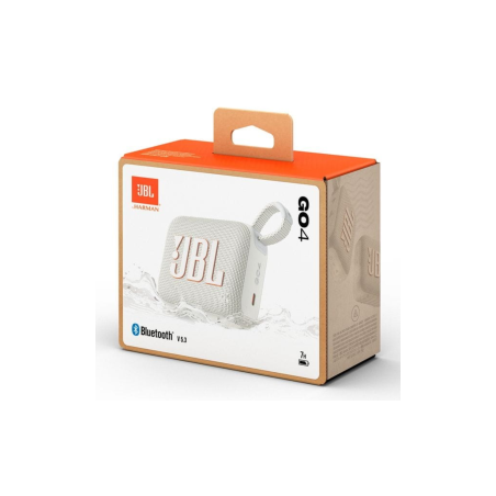 Enceinte Bluetooth Portable JBL Go 4 Blanc IP67 7H - JBLGO4WHT - Audio