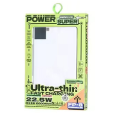 Power Bank Ultra-Fin à Charge Rapide 22.5W 10000mAh FP-8 REMAX - Blanc