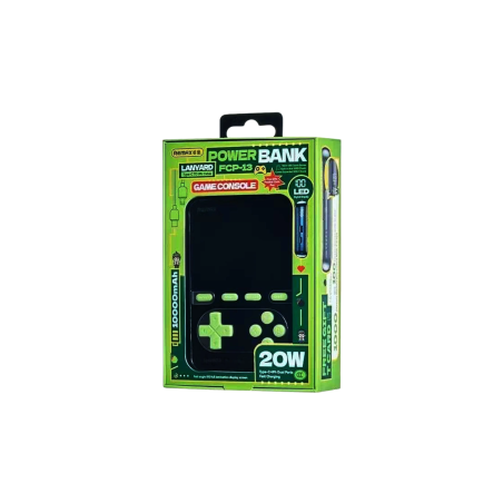 Power Bank et Console de Jeux avec Câbles de Charge Rapide 20 W 10 000