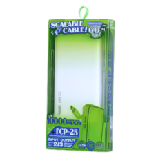 Power Bank à Charge Rapide 22.5W avec Câble Type-C Télescopique 10000m