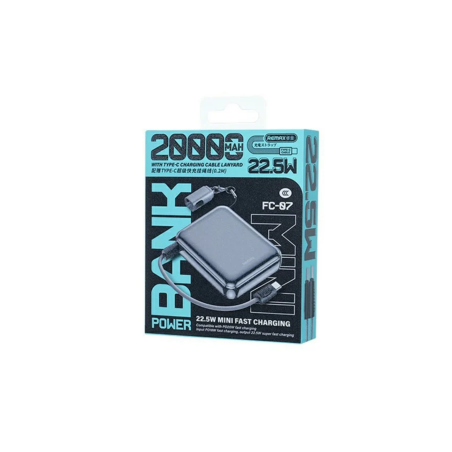 Power bank avec câbles de charge rapide 22,5 W 20 000 mAh FC-07 REMAX