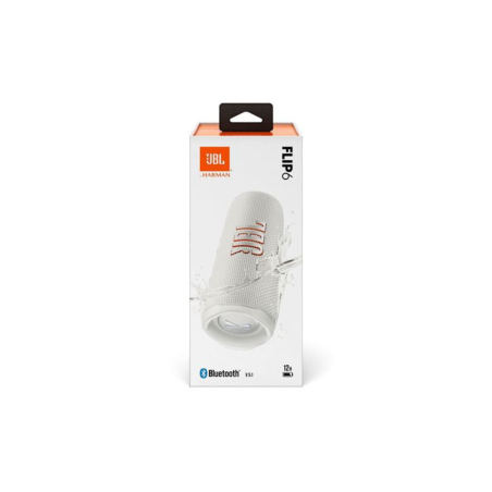 Enceinte Bluetooth sans fil JBL Flip 6 - JBLFLIP6WHT - Blanc - Audio R