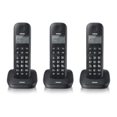 Téléphone Fixe Sans Fil Brondi Gala Trio - Noir (Neuf) - Smartphones R