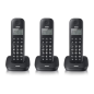 Téléphone Fixe Sans Fil Brondi Gala Trio - Noir (Neuf)