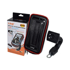 Support de Téléphone pour Moto Scooter Universel Etanche avec Rotation 360° 6.5 LinQ HD-6555B