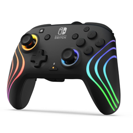 Manette Filiaire PDP Afterglow Wave pour Nintendo Switch - Noir · Smarty Paris