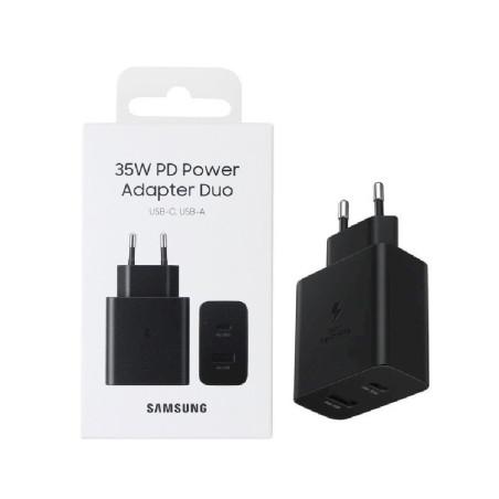 Adaptateur Secteur SAMSUNG 35W PD Power Adapter Duo USB-C + USB — Samsung · Smarty Paris 18e