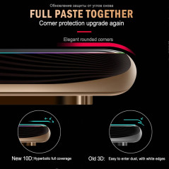 Verre Trempé 10D Pleine Couverture Pour iPhone X - iPhone 17 — ECO
