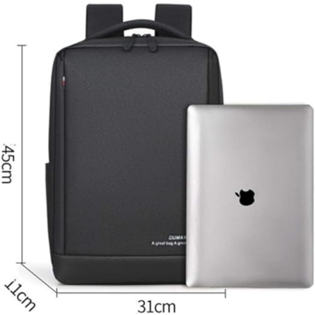 Sac pour Ordinateur Portable - Oumantu - 15,6 Pouces - Noir - avec USB Charging Port — ECO · Smarty Paris 18e
