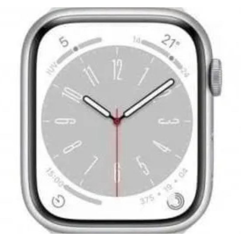 Smartwatch Apple Watch Series 8 – GPS 41mm silver aluminum, no band or accessories, Grade AB · Refurbished