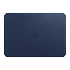 Housse cuir Apple Leather Sleeve pour MacBook Air 13/Pro 13 pouces - Bleu Nuit — Apple · Smarty Paris 18e