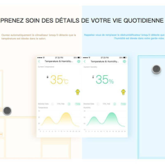 Détecteur intelligent de température et d'hum | Smarty Paris