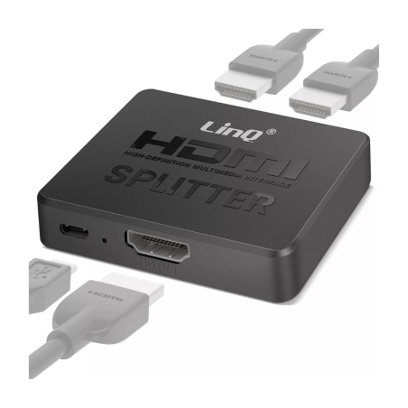 Splitter HDMI 4K 1 Entrée/2 Sorties LinQ VK3341 — LinQ · Smarty Paris 18e