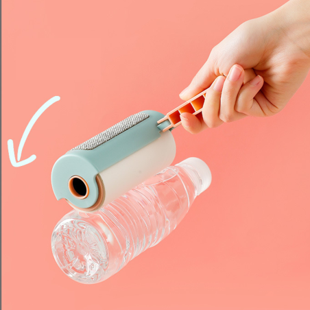Brosse Anti Poil - Blanc et Bleu