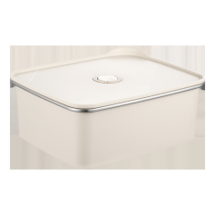 Boîte de Conservation Hermétique en Acier Inoxydable 304 – Compatible Micro-ondes et Réfrigérateur - kakam