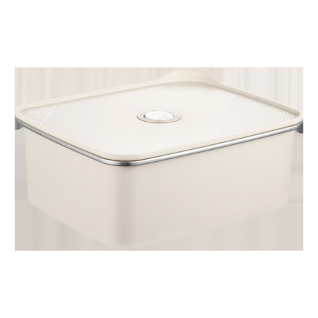 Boîte de Conservation Hermétique en Acier Inoxydable 304 – Compatible Micro-ondes et Réfrigérateur - kakam