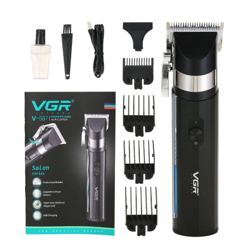 Tondeuse à cheveux électrique VGR V-687 – Noir Tondeuse à cheveux électrique VGR V-687 – Noir