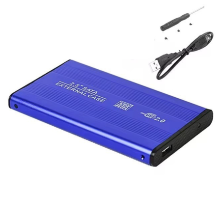 Boîtier pour Disque Dur Externe USB 3.0 2.5" HDD - Bleu · Sm