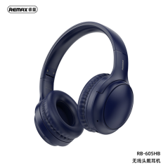 Casque sans fil Pliable 800 mAh REMAX RB-605HB - 66H d'Autonomie - Charge en 3H - Bleu — REMAX · Smarty Paris 18e