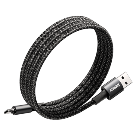 Câble USB / Type-C en Alliage d'Aluminium avec Rangement Magnétique Facile 66W 1.2M - REMAX C02-AC — REMAX · Smarty Paris 18e