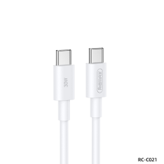Câble Type-C / Type-C Charge Rapide 30W 2M REMAX Série Marlik RC-C021 - Blanc — REMAX · Smarty Paris 18e