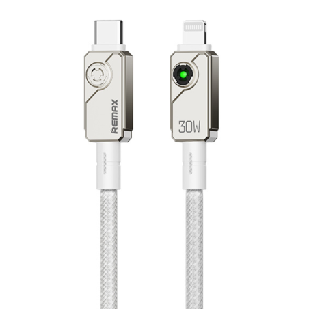 Câble USB-C / Lightning en Alliage d'aluminium Tressé avec Charge Rapide 30W REMAX Swift C35 - 1.2M … — REMAX · Smarty Paris 18e