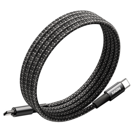 Câble Type-C / Lightning Tressé 30W avec rangement magnétique REMAX C02-CL - 1.2M — REMAX · Smarty Paris 18e