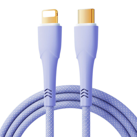 Câble Type-C / Lightning Tressé 20W Remax RC-C063 - 1.2M - Violet — REMAX · Smarty Paris 18e