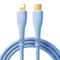 Câble Type-C / Lightning Tressé 20W Remax RC-C063 - 1.2M - Bleu — REMAX · Smarty Paris 18e