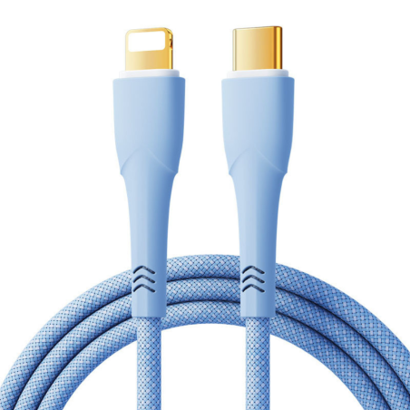 Câble Type-C / Lightning Tressé 20W Remax RC-C063 - 1.2M - Bleu — REMAX · Smarty Paris 18e