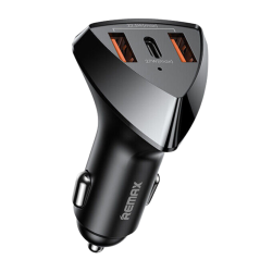 Chargeur de voiture 49.5W 2 ports USB et 1 port Type-C Remax RCC323 Série Alien III - Noir — REMAX · Smarty Paris 18e