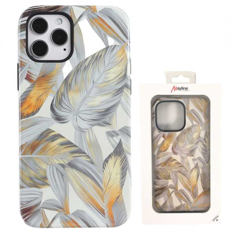 Protective Case Mayline Double Marble – iPhone Yellow Protective Case Mayline Double Marble – iPhone Yellow