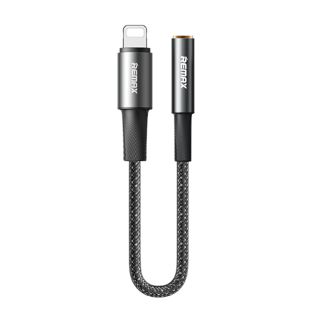 Câble Adaptateur Lightning / Jack Tressé 3.5mm REMAX C22 - 0.12M - Noir — REMAX · Smarty Paris 18e